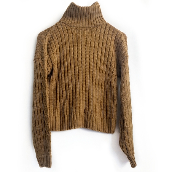 Pink Rose Cropped Half-Zipped Sweater - Picture 2 of 5